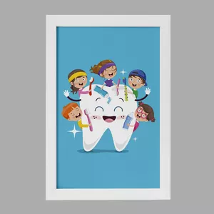 تابلو خندالو مدل دندان و دندانپزشکی کودکانه کد 27785