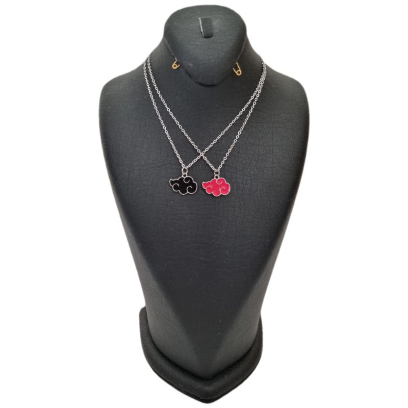 گردنبند مدل انیمه طرح NARUTO AKATSUKI مجموعه دو عددی گردنبند مدل انیمه طرح NARUTO AKATSUKI مجموعه دو عددی