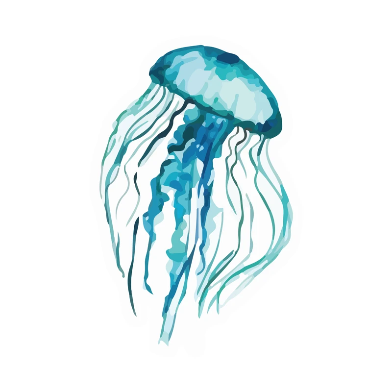 برچسب لپ تاپ پویا مارکت طرح عروس دریایی کد 850