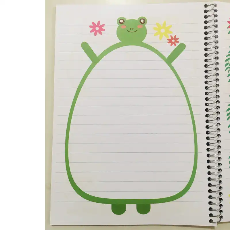 دفتر مشق 40 برگ آزاد مدل حاشیه دار کد 950