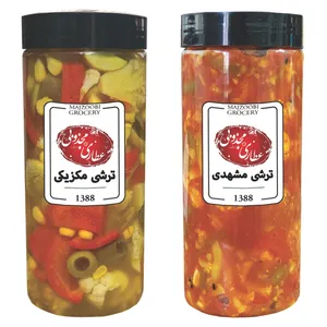 ترشی مکزیکی و ترشی مشهدی مجذوبی - 1500 گرم بسته 2 عددی