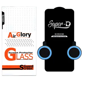 محافظ لنز دوربین ایرگلوری مدل شبرنگی مناسب برای گوشی موبایل اپل Iphone 13 Mini به همراه محافظ صفحه نمایش