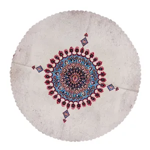 رومیزی مدل ترنج سلطانی سایز 90x90 سانتی‌متر