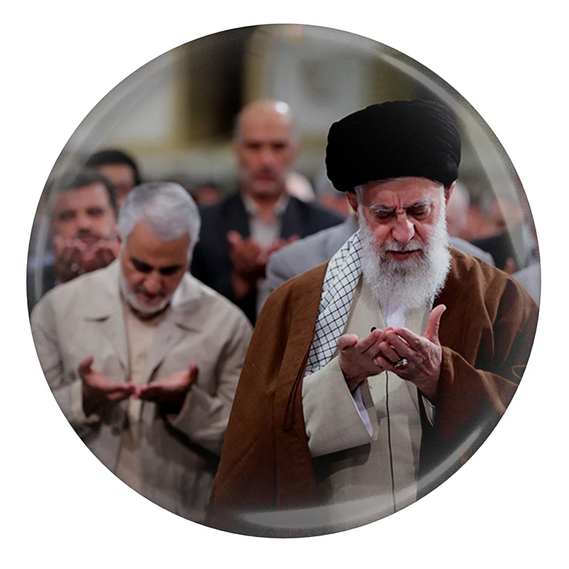  مگنت طرح رهبر حضرت خامنه ای و شهید حاج قاسم سلیمانی مدل S12237 