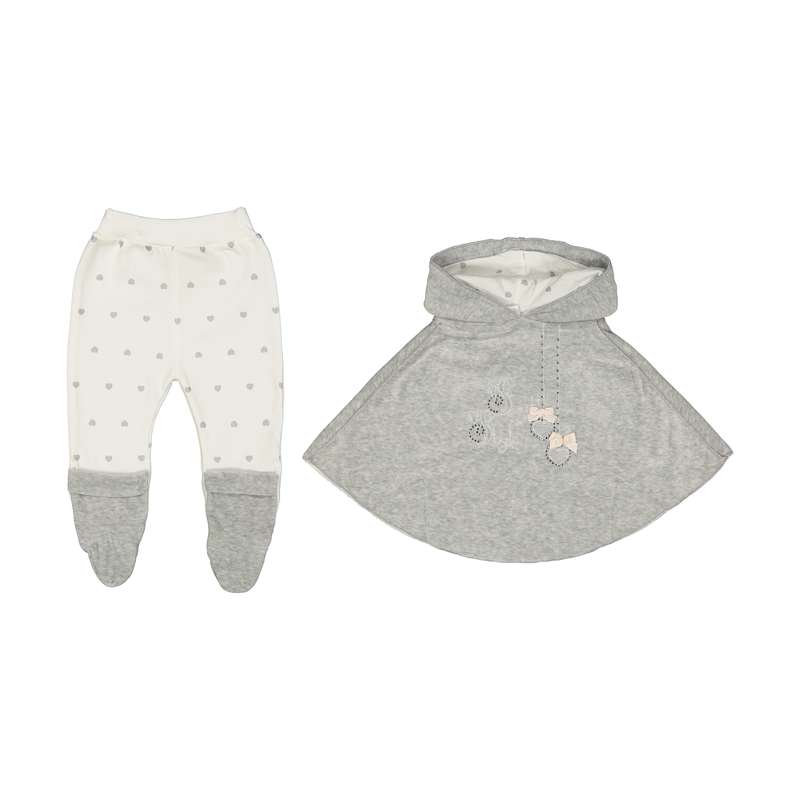 ست شنل و شلوار نوزادی دخترانه مادرو بیبی مدل srh112
