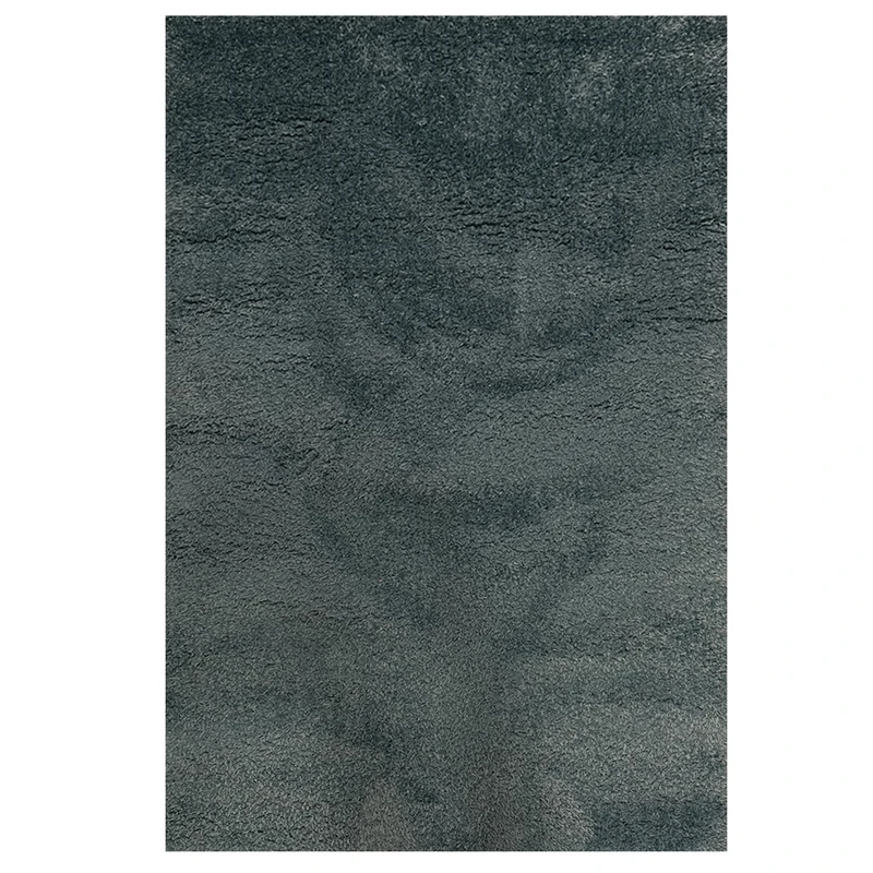 فرش ماشینی 320 شانه فرش مهدیان زمینه آبی حاشیه اطلسی مدل شگی فلوکاتی