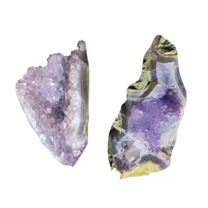 سنگ راف آمیتیست مدل p4 مجموعه 2 عددی