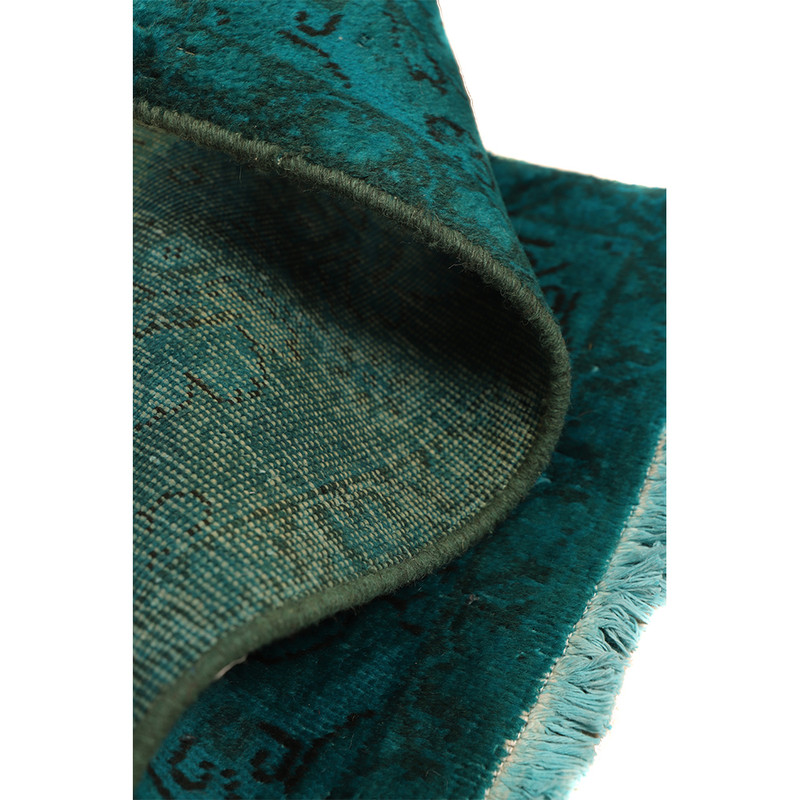 فرش دستبافت رنگ شده نیم متری مدل وینتج کد 4101114