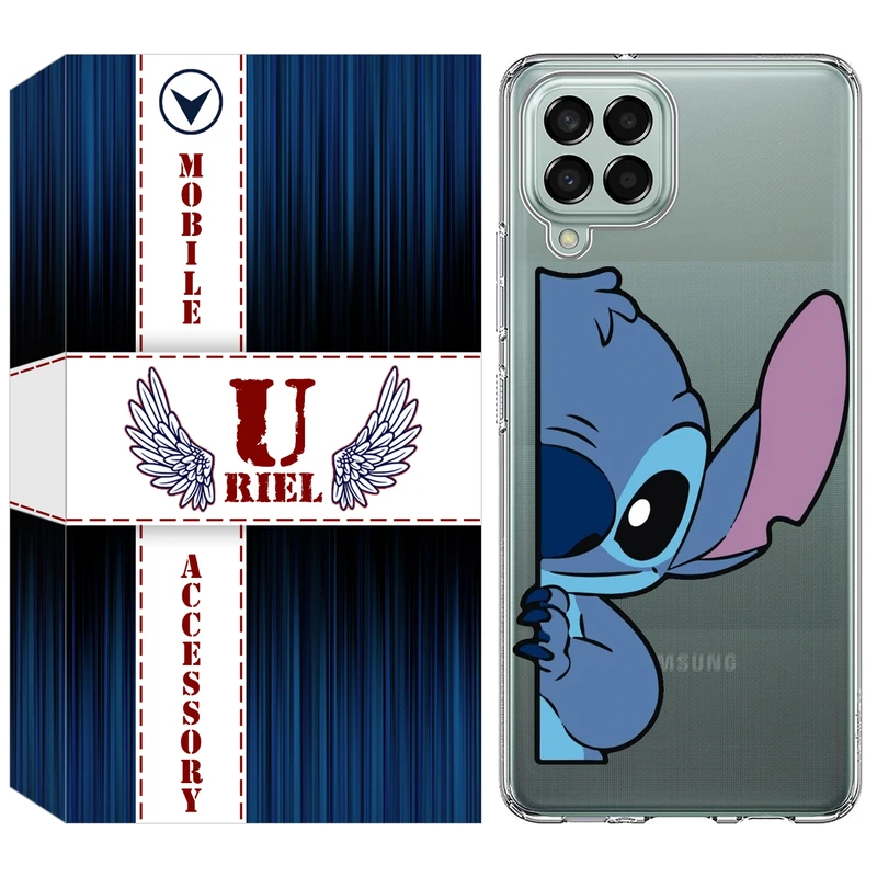 کاور یوریل مدل Clear کد 74 طرح استیچ مناسب برای گوشی موبایل سامسونگ Galaxy A12 / A12 Nacho / M12 / F12