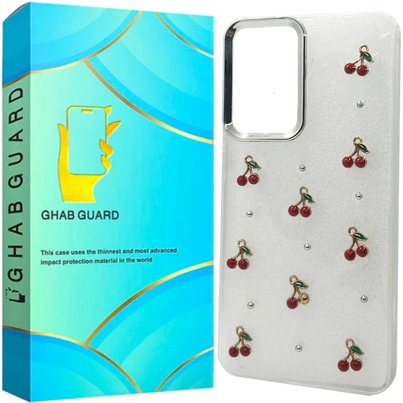 کاور قاب گارد مدل رزین طرح آلبالو مناسب برای گوشی موبایل سامسونگ Galaxy A36