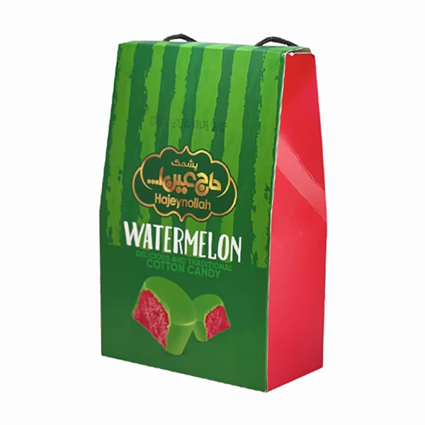 پشمک کادویی دوسرپیچ هندوانه حاج عین اله - 500 گرم