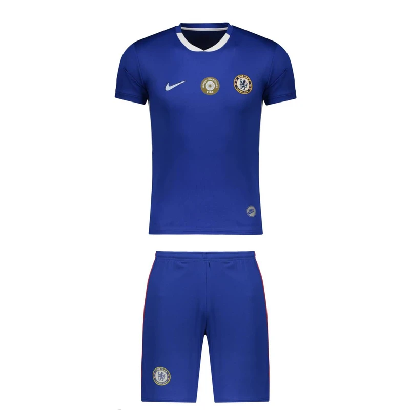 ست تی‌شرت و شلوارک ورزشی پسرانه مدل چلسی طرح پالمر