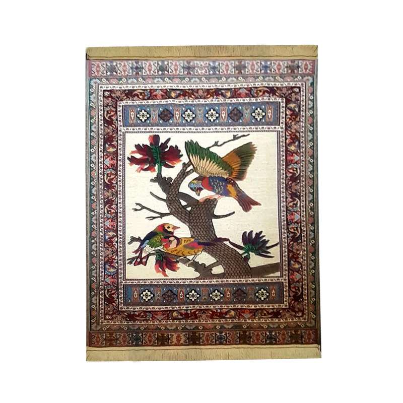 گلیم دستباف سه متری طرح جنگل مدل AG17