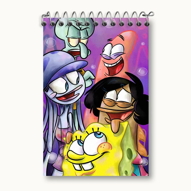 دفتر یادداشت 50 برگ خندالو مدل باب اسفنجی و پاتریک کد F1992