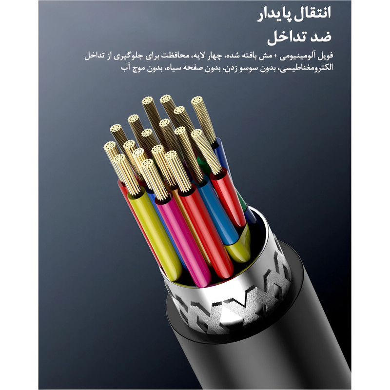 کابل HDMI 4K مدل HD 2V Premium طول 5 متر