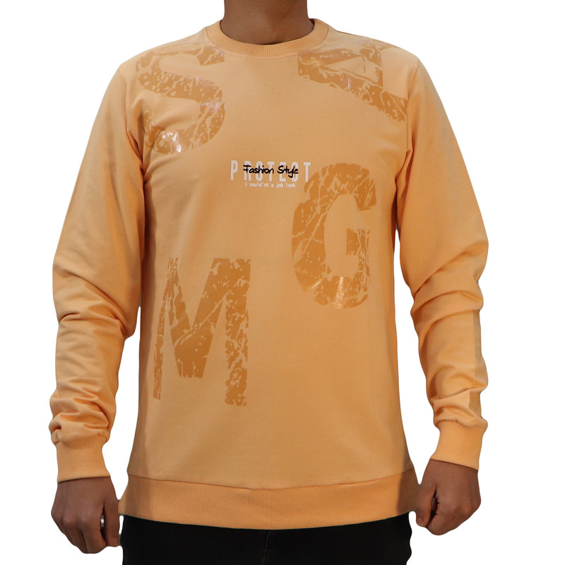 سویشرت مردانه مدل دورس MG کد 1521 رنگ گلبهی