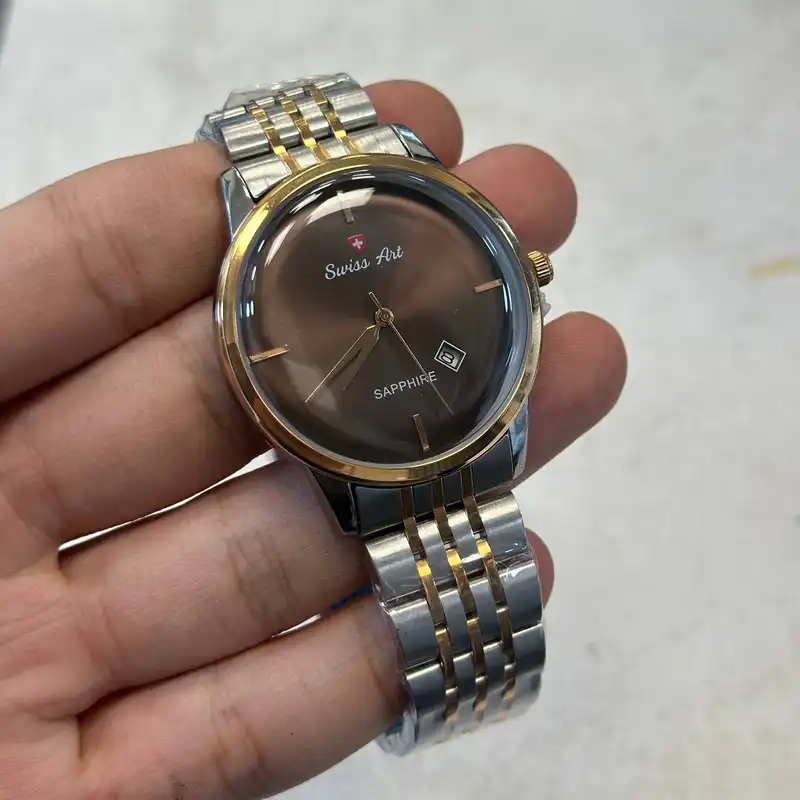 ست ساعت مچی عقربه ای زنانه و مردانه سوئیس آرت مدل 920036