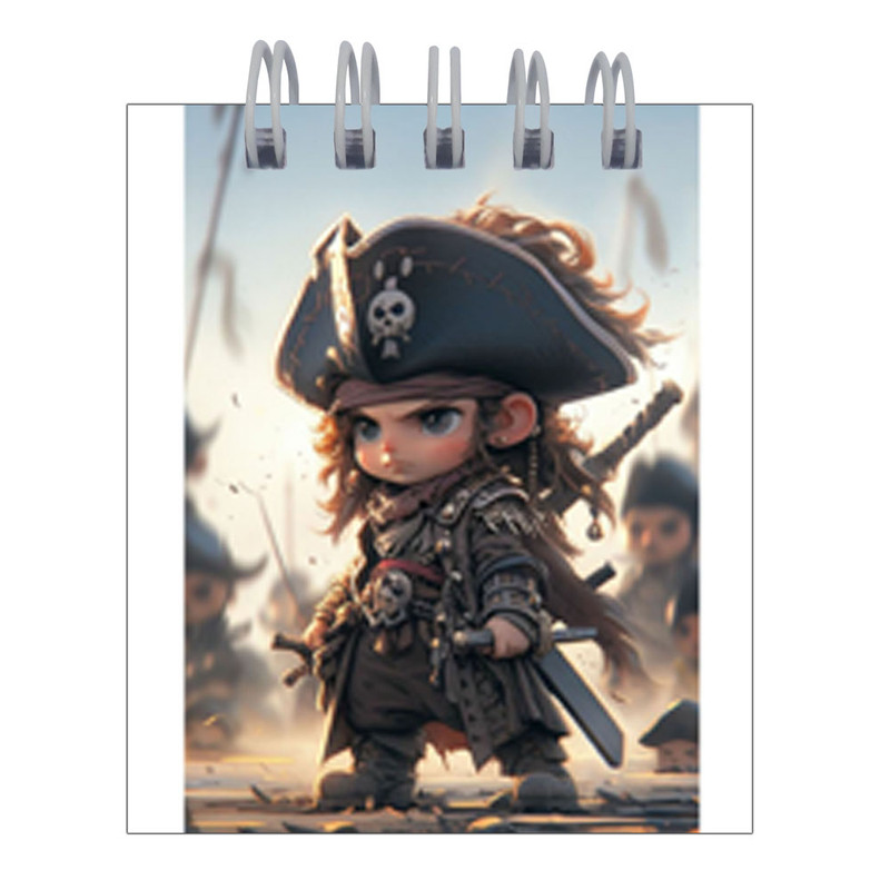 دفترچه یادداشت 50 برگ طرح دزد دریایی بانمک کد hc28 مجموعه 4 عددی