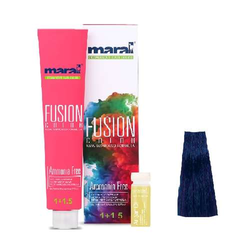رنگ مو مارال مدل Fusion شماره 5.100 حجم 100 میلی لیتر رنگ سرمه ای کاربنی