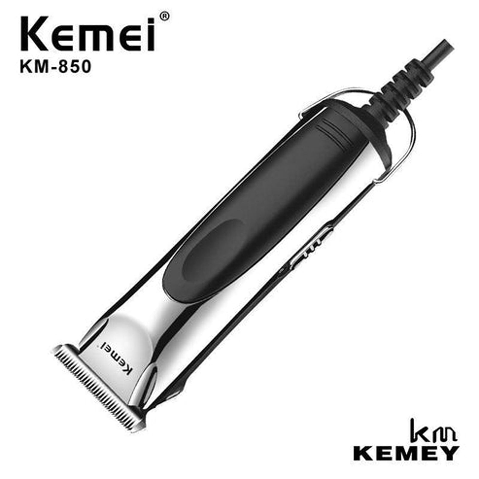 ماشین اصلاح موی صورت کیمی مدل KM-850، اصلاح به صورت صفر زن و خط زن، طراحی ارگونومیک، منبع انرژی با برق، تکنولوژی اصلاح به صورت برش مستقیم، اندازه اصلاح 0.2 میلی‌متر، سازگار با محیط زیست، ضد آب، تیز و مقاوم در برابر سایش، به همراه برس تمیزکننده و روغن -  - 8