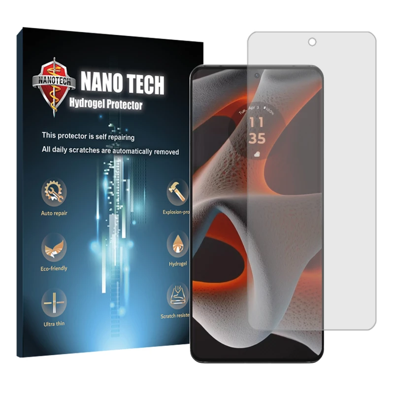 محافظ صفحه نمایش شفاف نانو تک مدل Tough مناسب برای گوشی موبایل موتورولا Edge 50 Pro