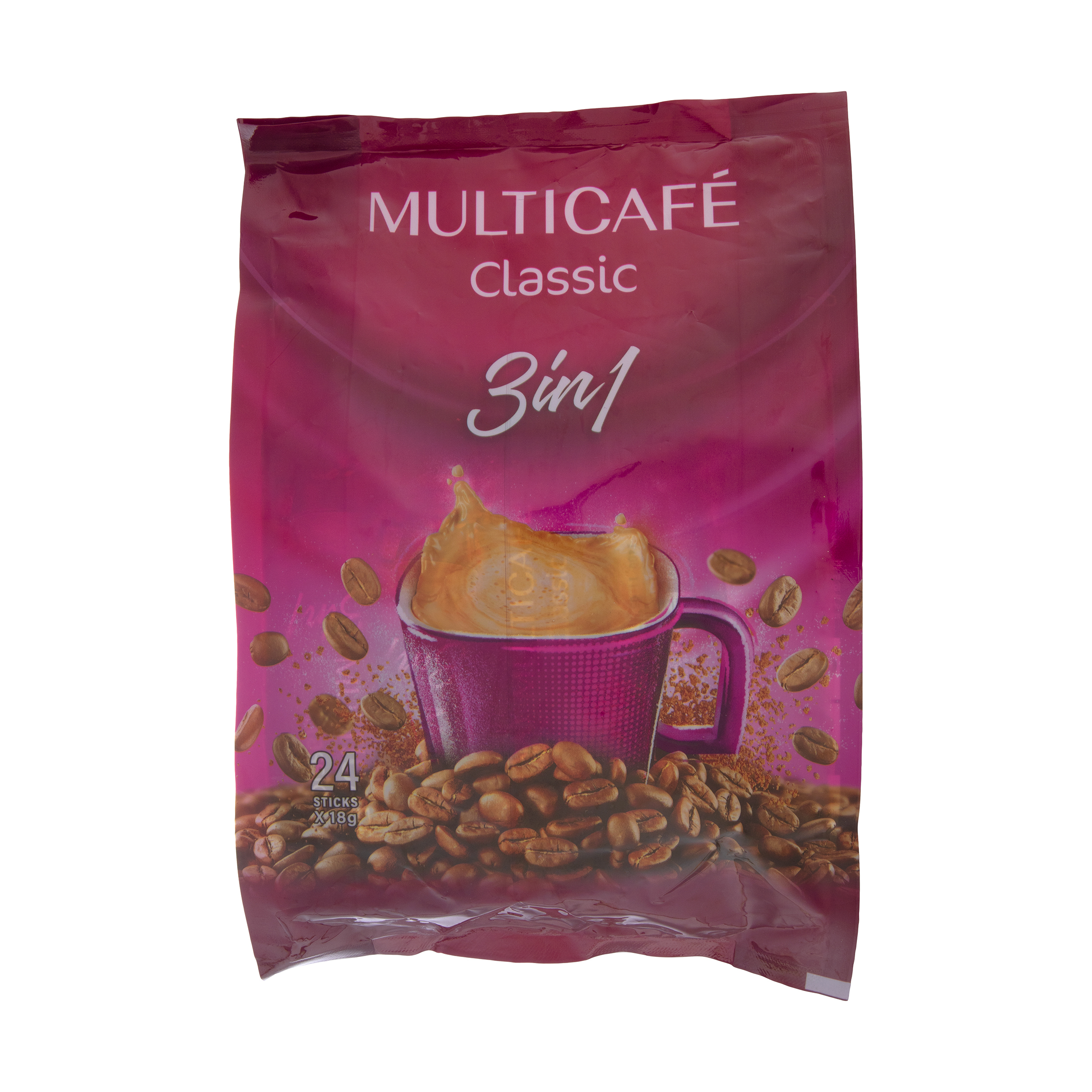 کافی میکس 3 در 1 مولتی کافه - 450 گرم بسته 24 عددی