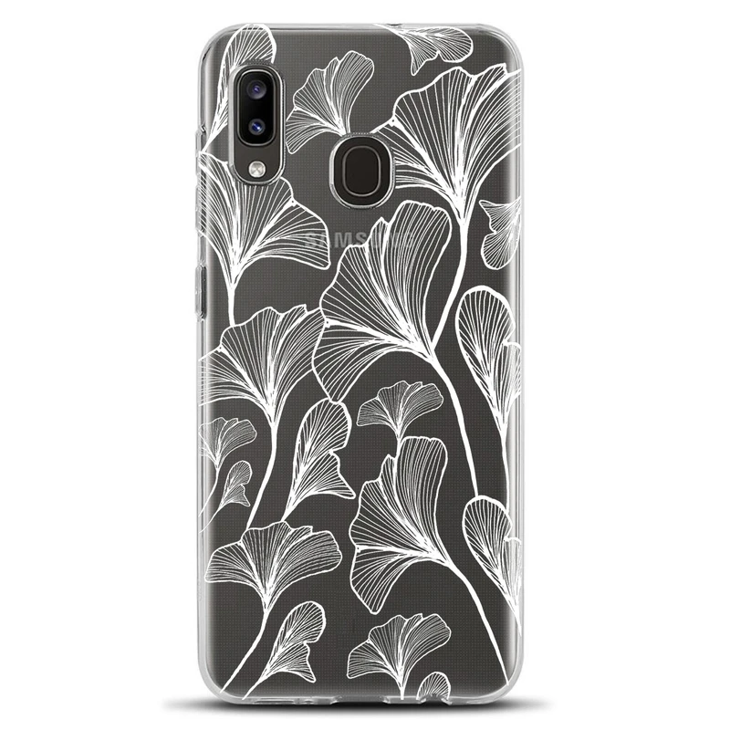 کاور مگافون طرح برگ مدل C51-W مناسب برای گوشی موبایل سامسونگ Galaxy A20 / A30