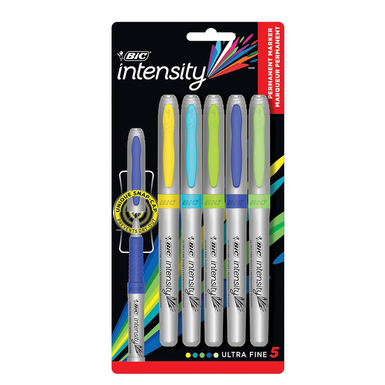 ماژیک بیک مدل Intensity  کد 5123 بسته 5 عددی