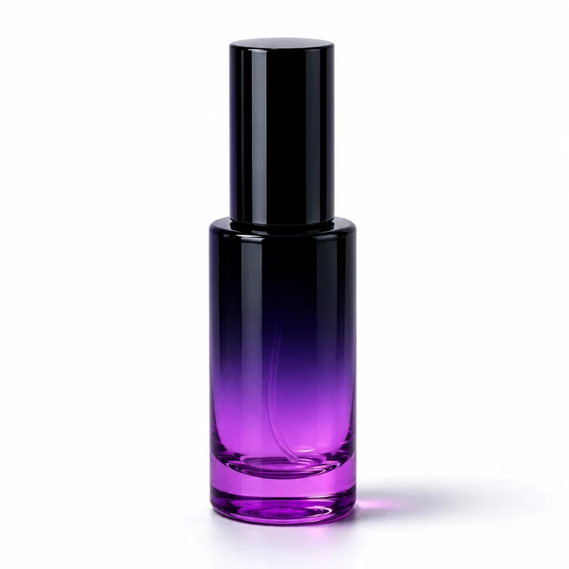 محفظه نگهدارنده عطر مدل شیشه ای سیلندر ظرفیت 20 میلی‌لیتر