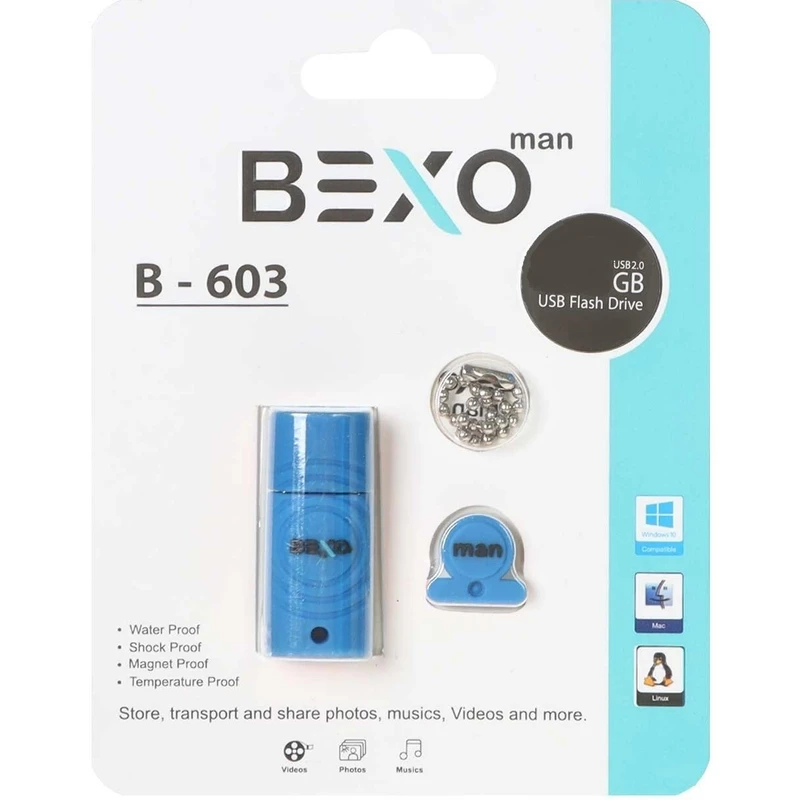 فلش مموری بکسو مدل B-603 ظرفیت 32 گیگابایت با رابط USB 2.0