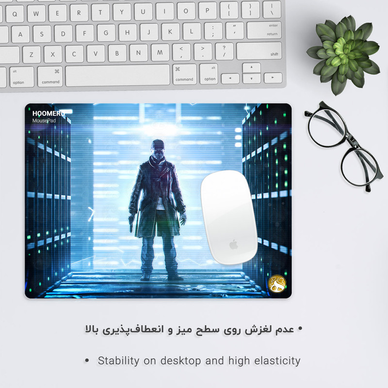 ماوس پد هومرو مدل A4672 طرح بازی Watch Dogs 2
