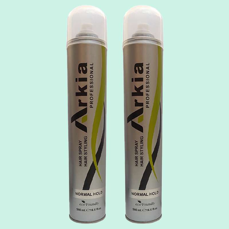 اسپری حالت دهنده مو آرکیا مدل NORMAL HOLD حجم 500 میلی لیتر مجموعه 2 عددی اسپری حالت دهنده مو آرکیا مدل NORMAL HOLD حجم 500 میلی لیتر مجموعه 2 عددی