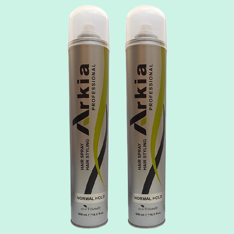 اسپری حالت دهنده مو آرکیا مدل NORMAL HOLD حجم 500 میلی لیتر مجموعه 2 عددی اسپری حالت دهنده مو آرکیا مدل NORMAL HOLD حجم 500 میلی لیتر مجموعه 2 عددی