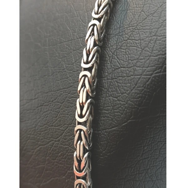 عکس شماره 3 : دستبند نقره مردانه مدل tbskraldas22