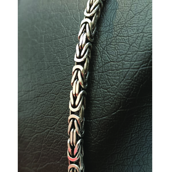 دستبند نقره مردانه مدل TBSKRALDAS22