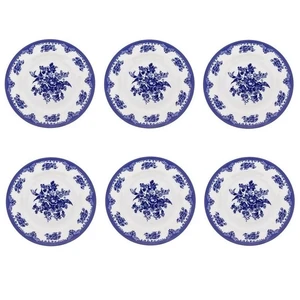 بشقاب غذاخوری چینی زرین ایران مدل ایتالیا 25 فلورانس درجه 3 بسته شش عددی