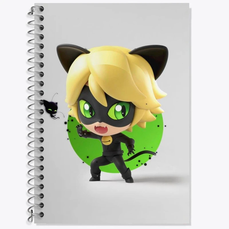 دفتر لغت 50 برگ خندالو مدل پسر گربه ای کد 3484