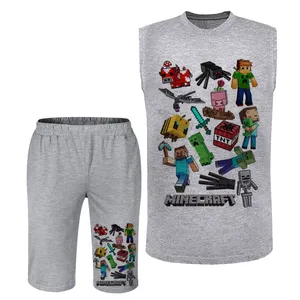 ست تاپ و شلوارک مردانه مدل ماینکرفت A370