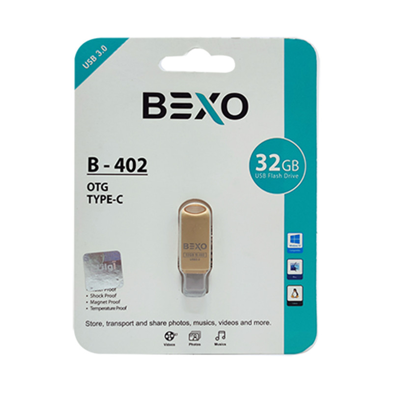 فلش مموری بکسو مدل B-402-32GB-OTG ظرفیت 32 گیگابایت