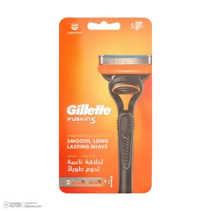 خود تراش ژیلت مدل Fusion 5 به همراه یدک بسته 2 عددی