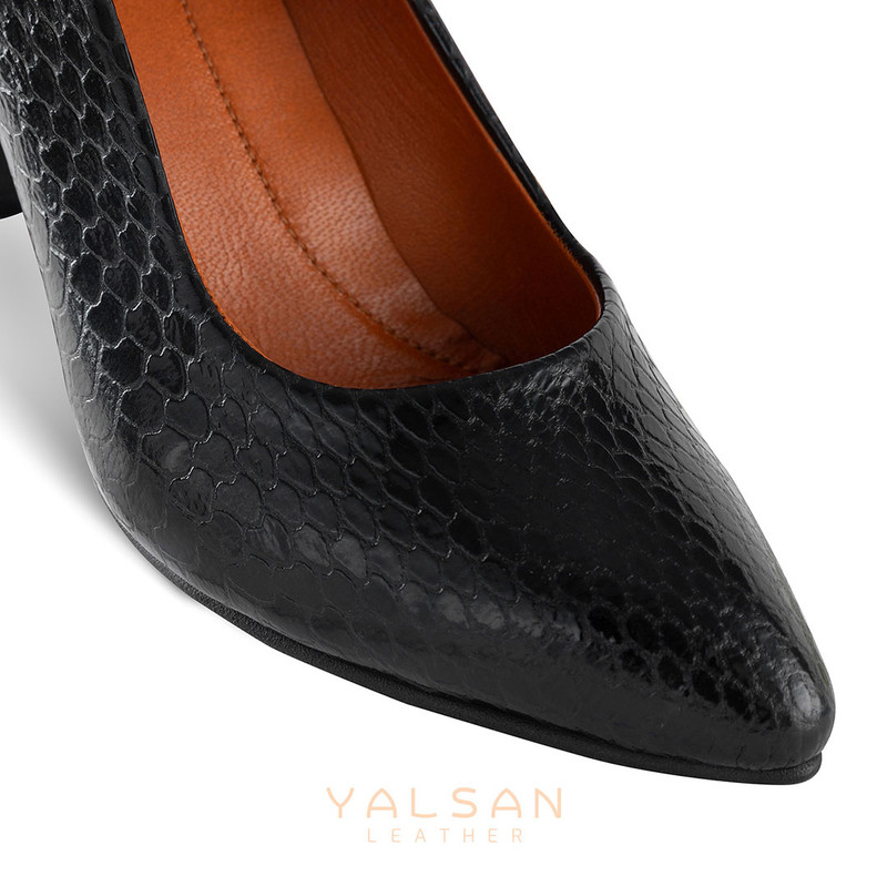 کفش زنانه چرم یلسان مدل ژاکلین کدMSK-ZKL-600-MRV