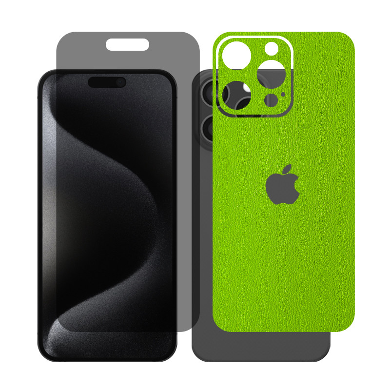 محافظ صفحه نمایش حریم شخصی گلس مدل Together مناسب برای گوشی موبایل اپل iPhone 15 Pro Max به همراه برچسب پوششی پشت گوشی