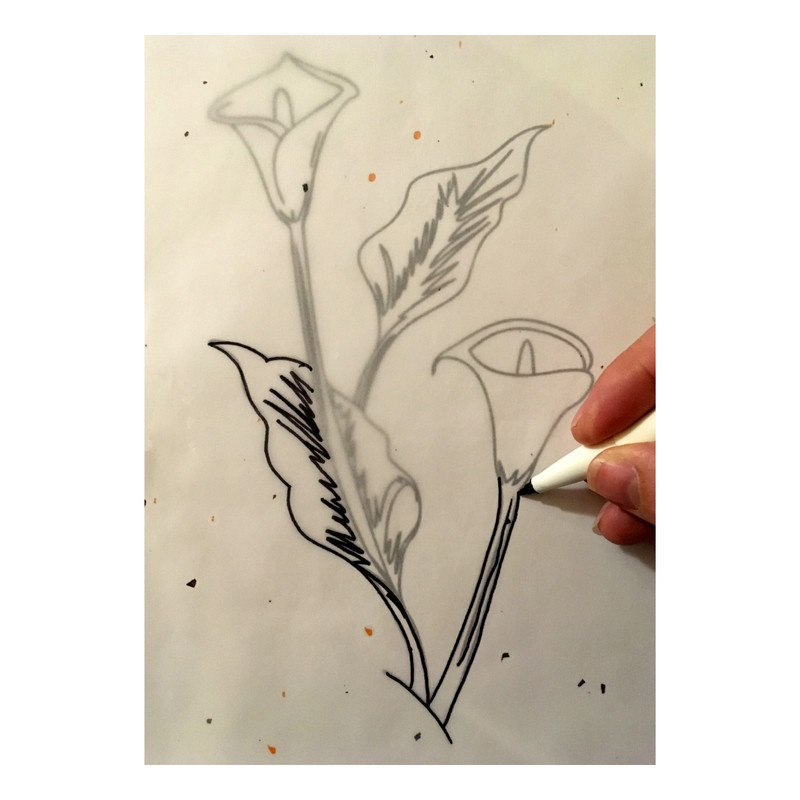 کاغذ کالک A4 اوریران طرح رنگدانه ای بسته 40 عددی