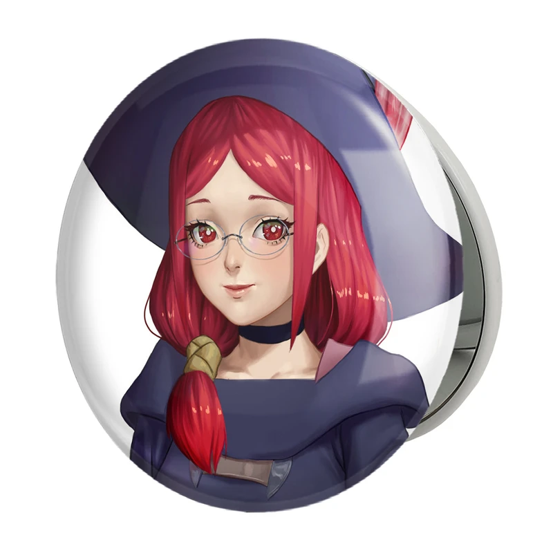 آینه جیبی خندالو طرح اکو انیمه جادوگران کوچک Little Witch Academia مدل تاشو کد 22938 