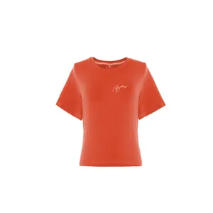 تی شرت آستین کوتاه زنانه بنیس مدل بیبی رنگ نارنجی