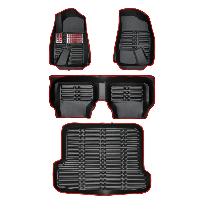 کفپوش پنج بعدی خودرو پانیذ مدل EVA N GH مناسب برای سمند به همراه کفپوش صندوق