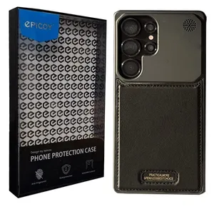 Epicoy Lux Leather Metal Cover for Samsung Galaxy S25 Ultra