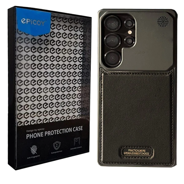 کاور اپیکوی مدل Lux Leather Metal مناسب برای گوشی موبایل سامسونگ Galaxy S24 Ultra