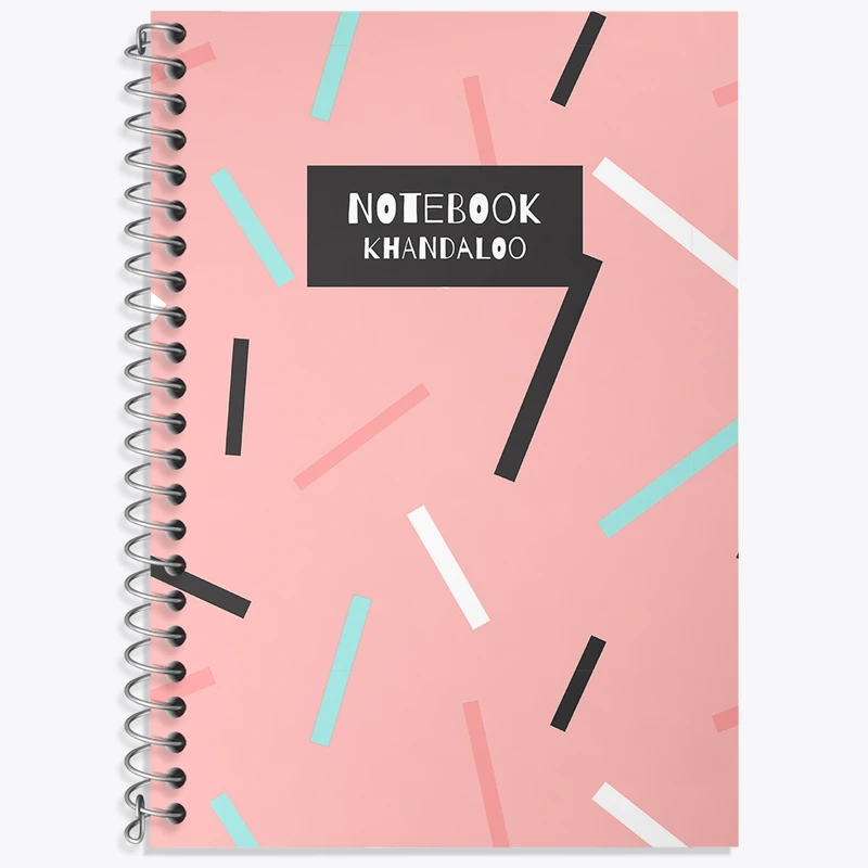 دفتر زبان 50 برگ خندالو مدل دو خط طرح فانتزی کد N1322