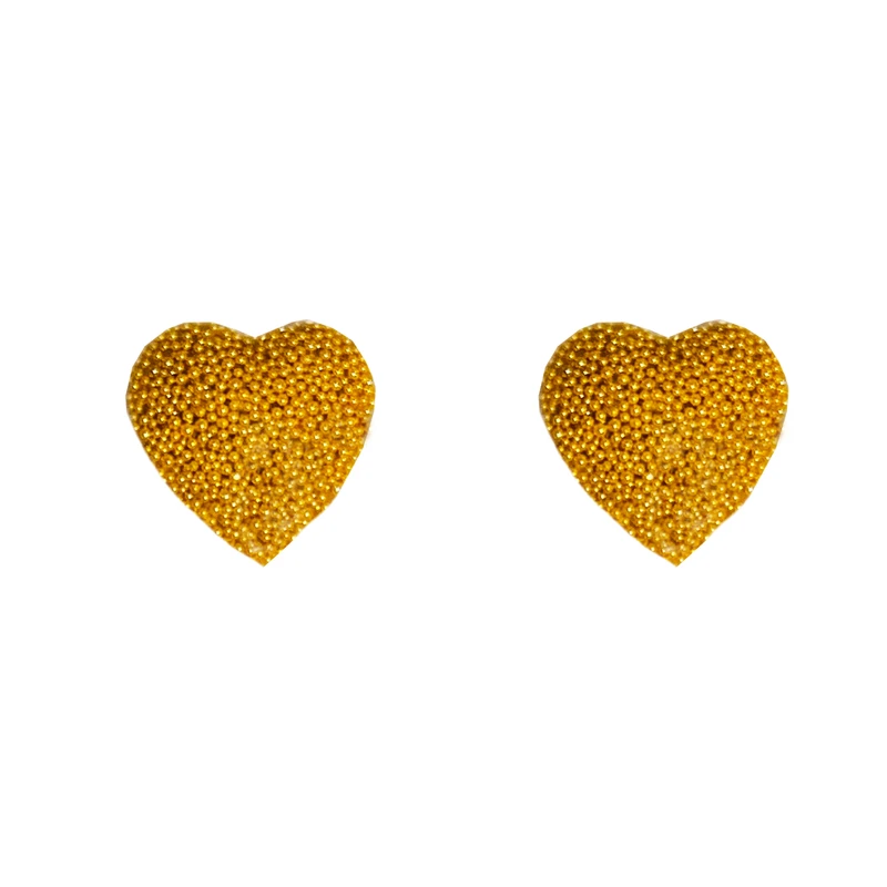 گوشواره میخی زنانه مدل عشق طرح قلب کد 000288